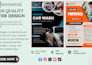 design professional business promotional and marketing flyer